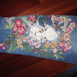 Zara Patch Jeans